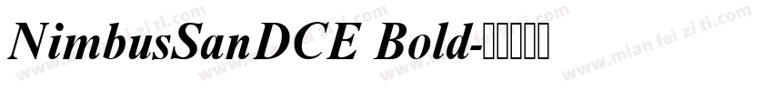 NimbusSanDCE Bold字体转换